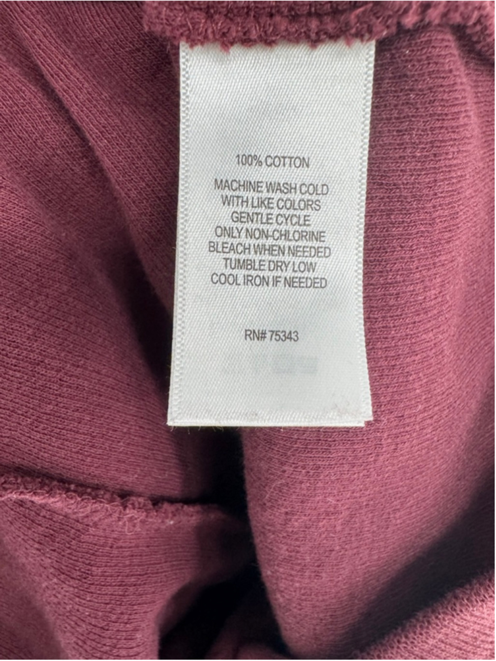 MARK LAW Men's Burgundy Quarter-Zip Sweater L - Picture 4 of 4